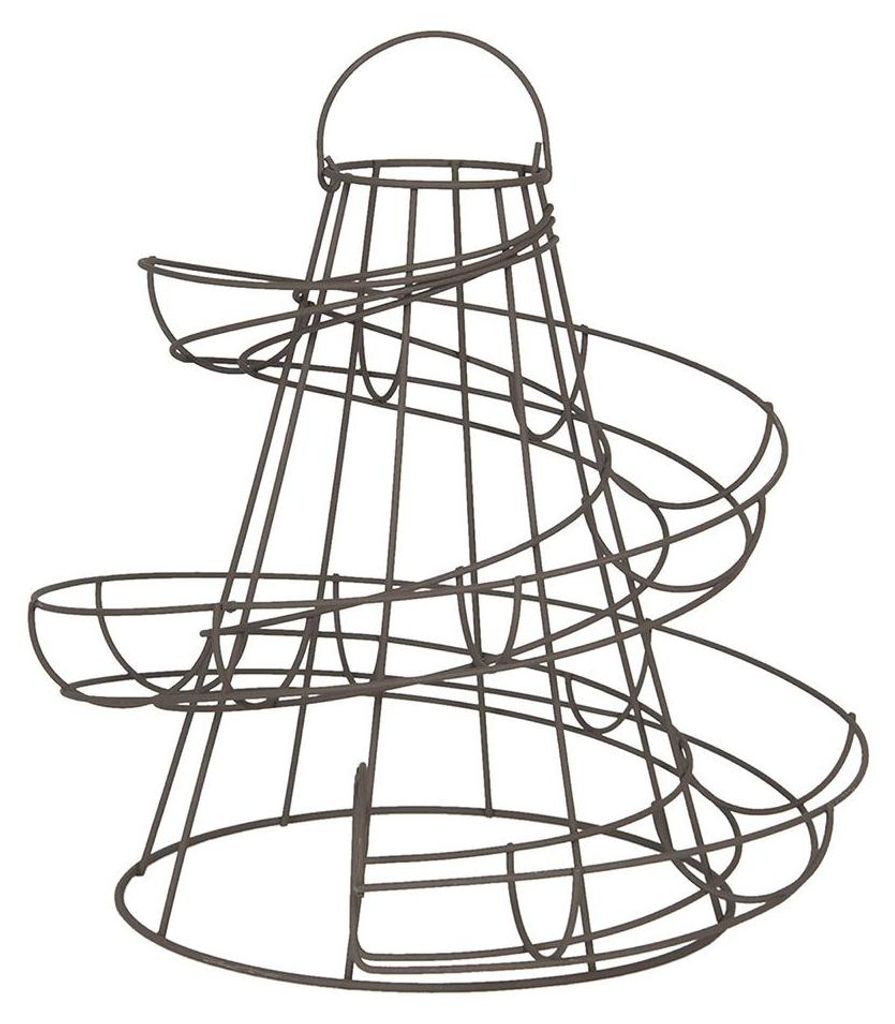 Clayre & Eef Eierhalter 33x33x35 cm Schwarz Eisen Produktbild 