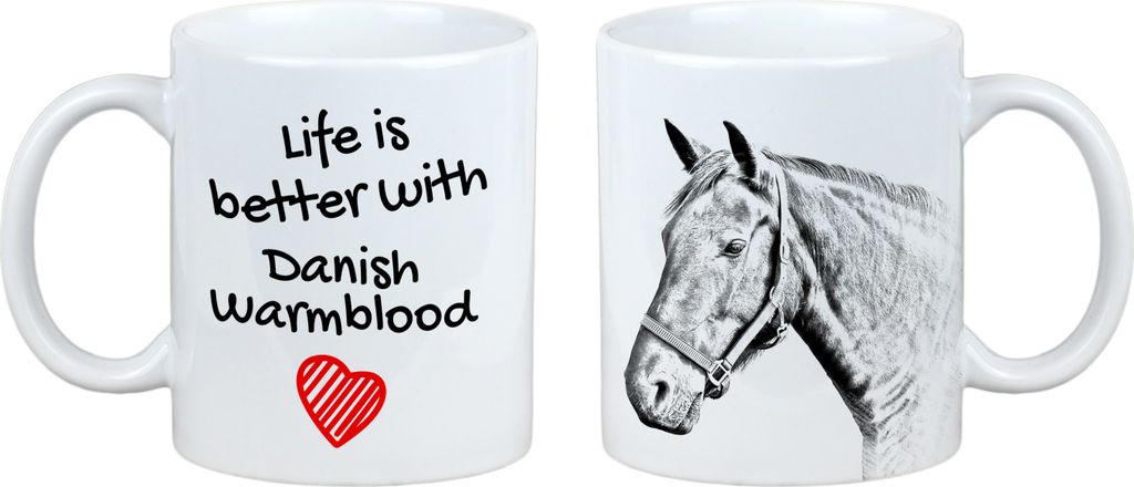 Dänisches Warmblut - Tasse mit Pferd, Tasse mit Bild, personalisiertes Geschenk der Marke Art-Dog