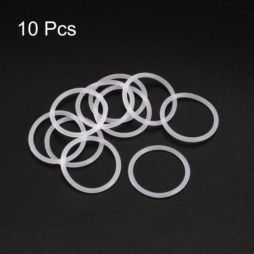 10 Stk. Silikon O-Ringe VMQ Dichtung 19mm AD 16mm ID 1,5mm Breite Wei?