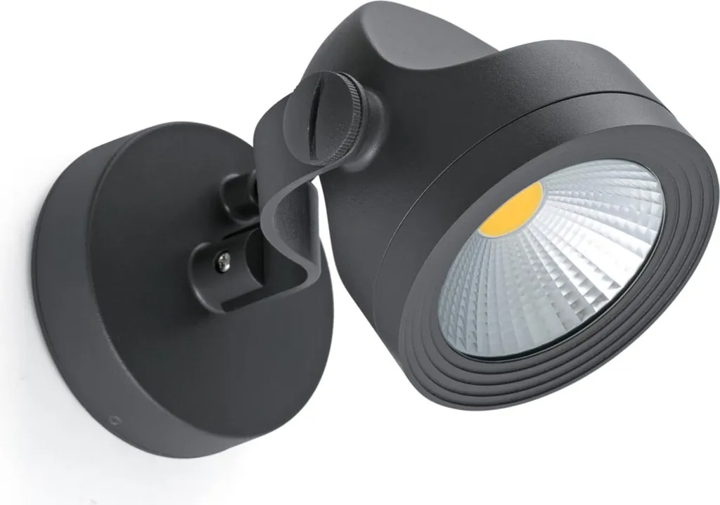 Applique Extérieure IP65 Étanche Aluminium Gris Anthracite Faro 14W