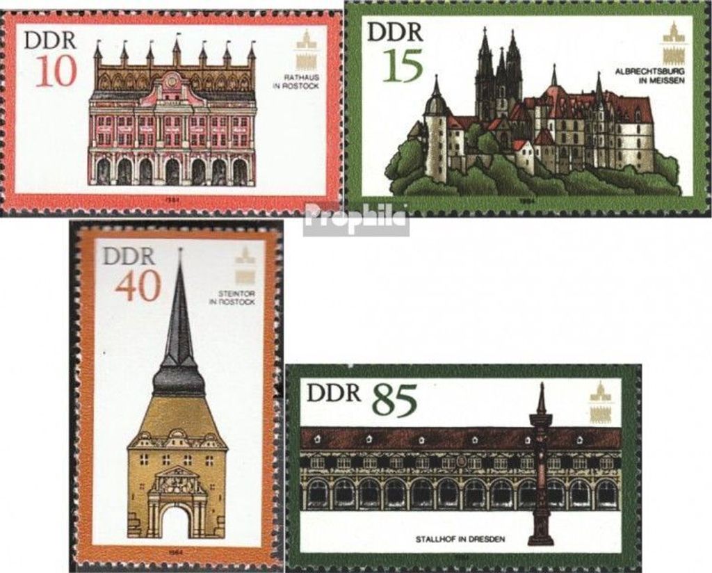 Briefmarken DDR 1984 Mi 2869-2872 (kompl.Ausgabe) Produktbild 