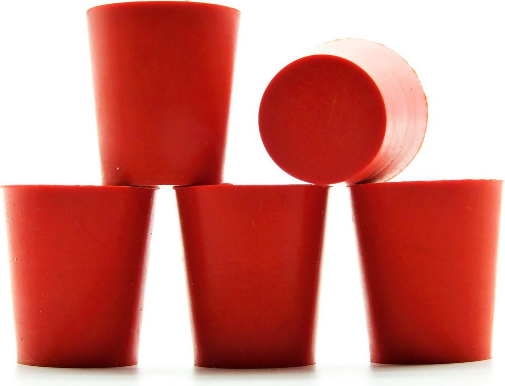 Gummistopfen 22/17mm x 5 Stk, Konischer Gummistopfen | Gummi Korken