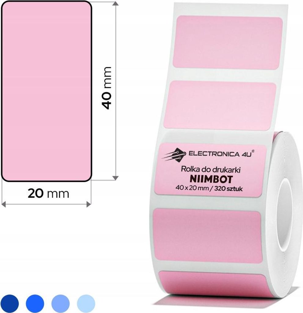 Selbstklebende Etiketten Thermosticker Niimbot B1 B4 B21 B21_Pro B3S B31 40x20