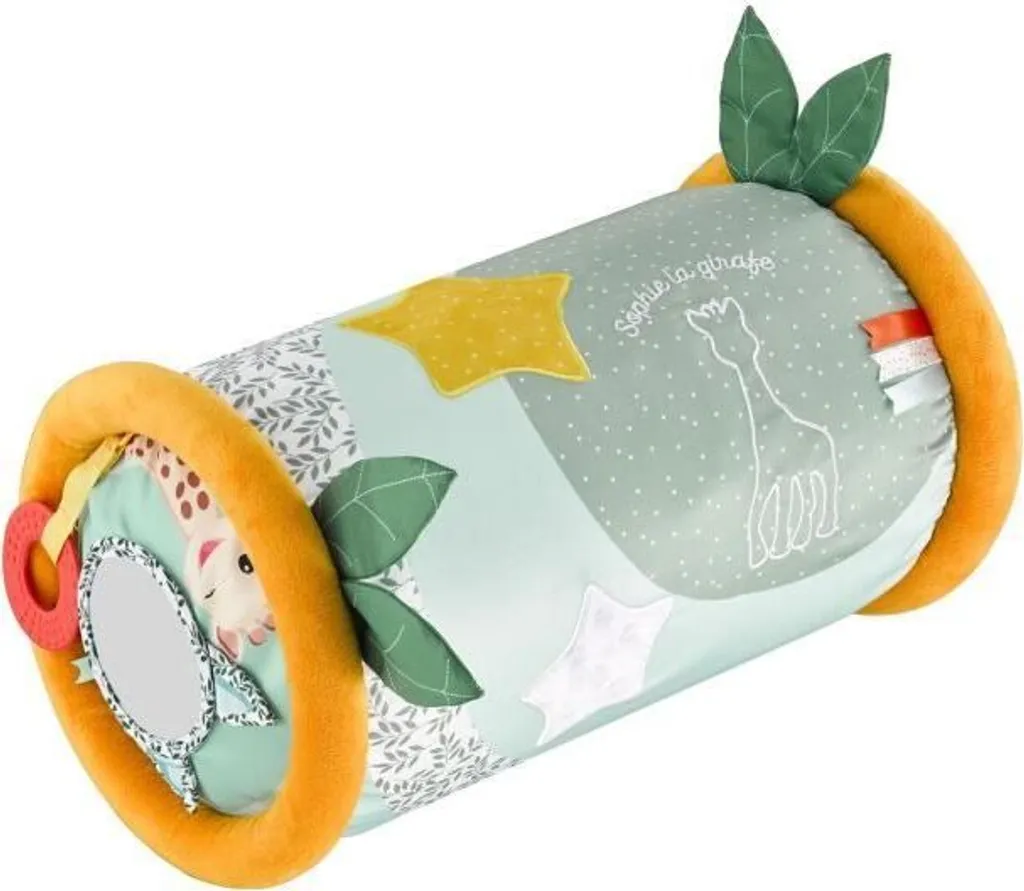 SOPHIE LA GIRAFE Rollin', giocattolo multifunzionale per lo sviluppo motorio, con specchio, sonagli a forma di pallina, carta frusciante, rivestimento sfoderabile