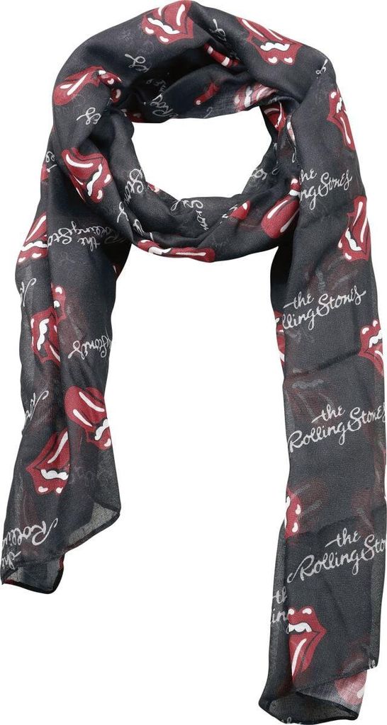 The Rolling Stones Tuch Uni Logo schwarz Standard