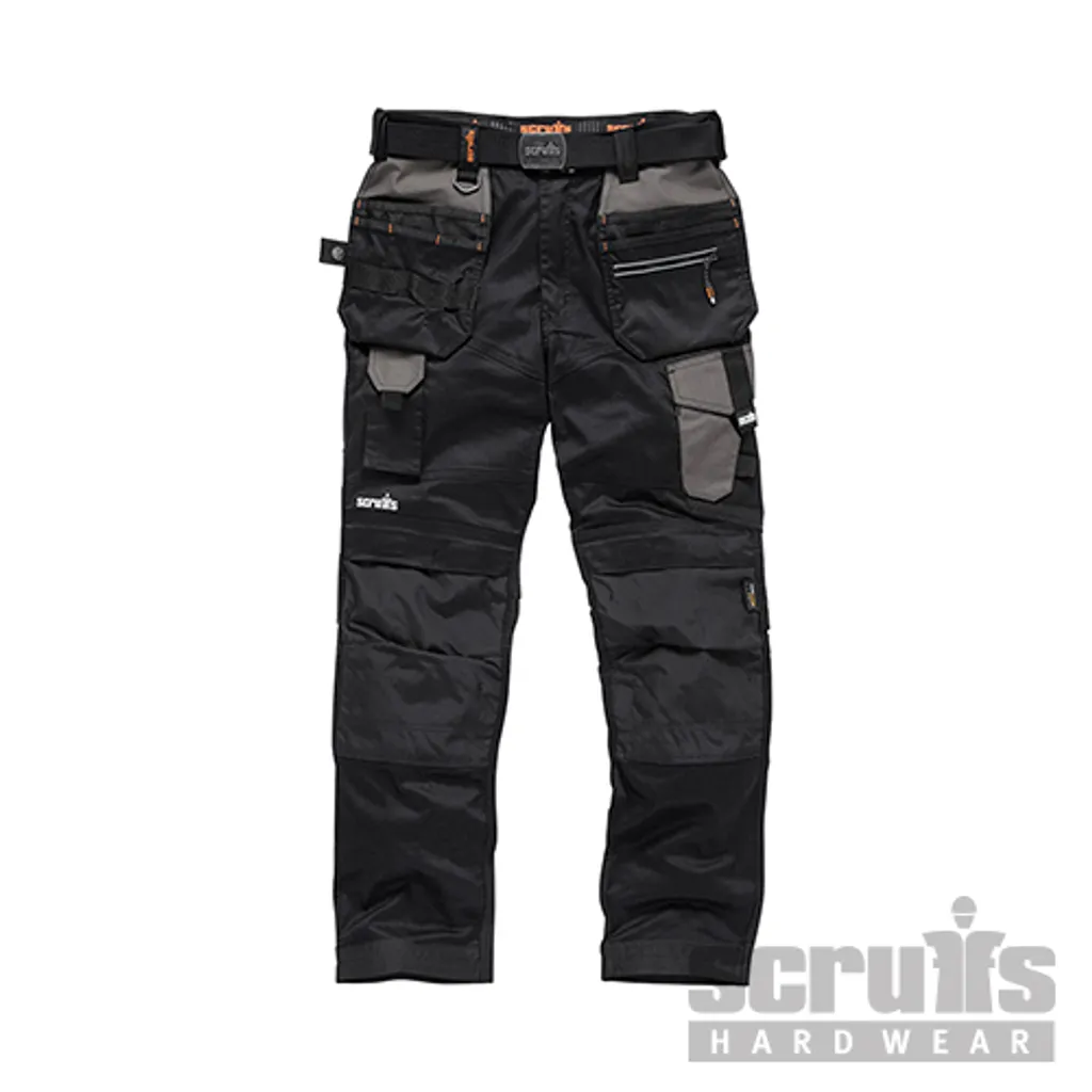 Pantalon de travail Scruffs T54768 noir pour artisans et bricoleurs