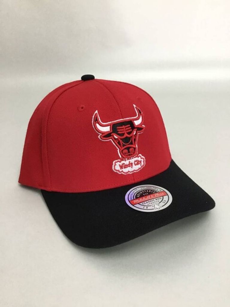 Chicago Bulls NBA Mitchell & Ness Team 2 Tone 2.0 Stretch Snapback HWC