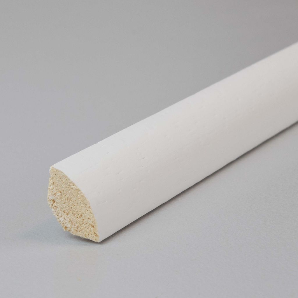 Innenwinkel Für Viertelstableisten 12 x 12 x 400 mm Weiß zum Kleben, Schrauben & Nageln Massivholz Innenecken by PROVISTON