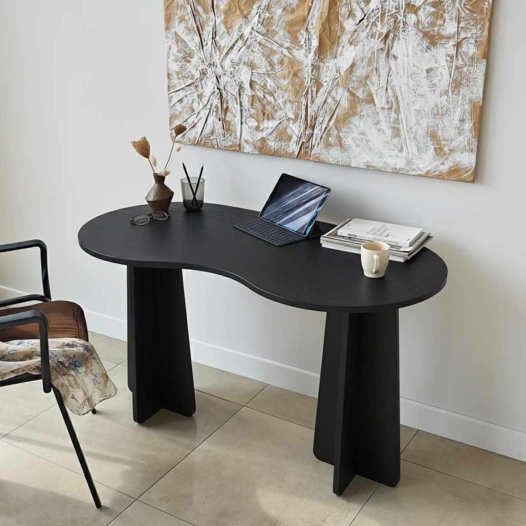 Skye Decor, Infini - Black, Schreibtisch, Schwarz, 100% Produktbild 