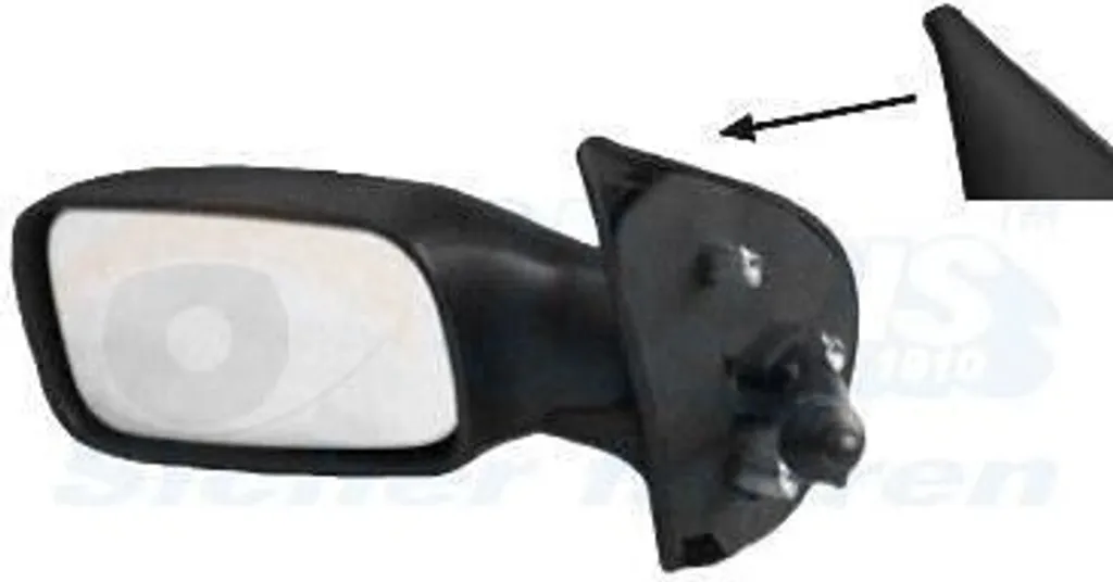 VAN WEZEL 1754814 Rétroviseur Droit pour FIAT PUNTO 176 Miroir Convexe