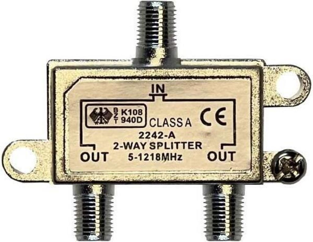 Kreiling Tech. F-Verteiler 2fach 5-1000MHz Class A VT2242