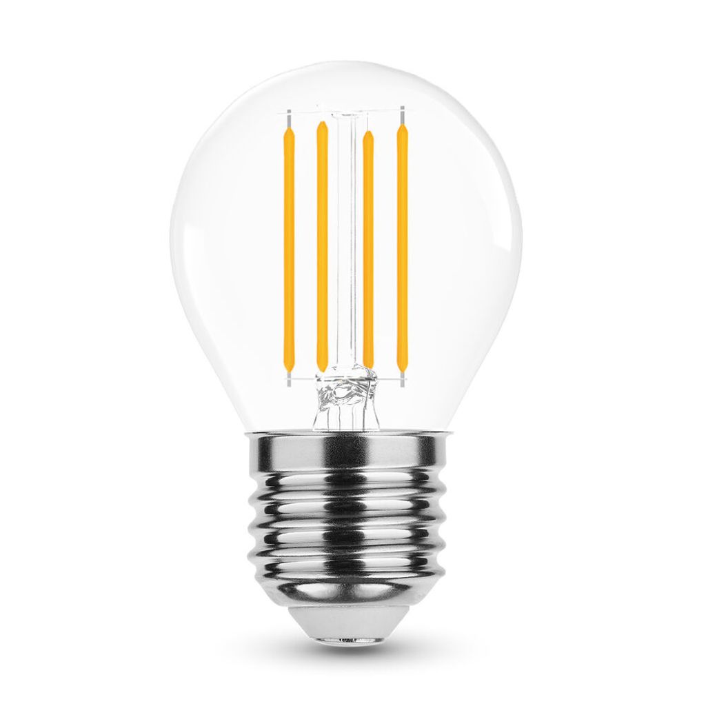 Modee E27 LED-Lampe 4W - 470lm - 2700K - Warmweiß - LED-Filamentlampe Mini P45 - Ersetzt 40W Halogen-Glühlampe