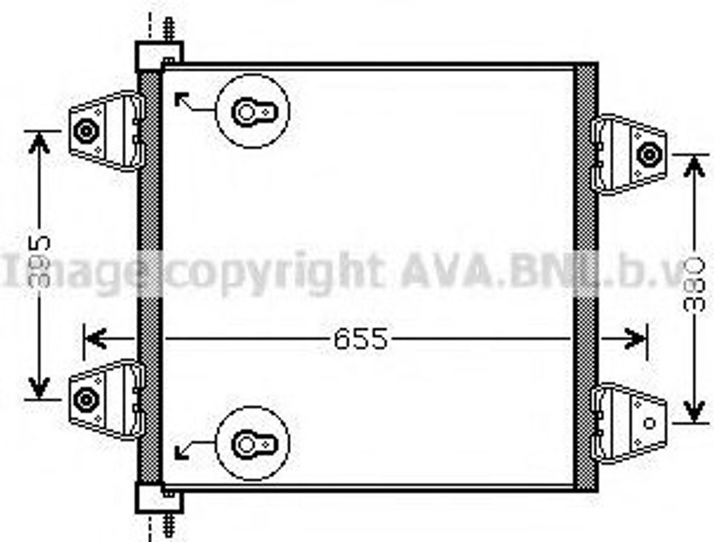 PRASCO DF5034 Kondensator Klimaanlage Klimakondensator für DAF XF 105