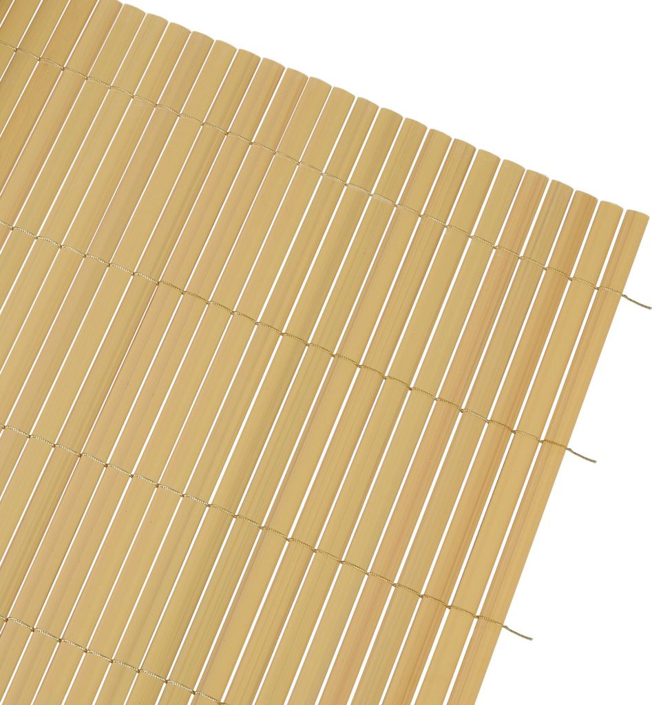 PVC Sichtschutz mit Steg 1,4x3 m bambus