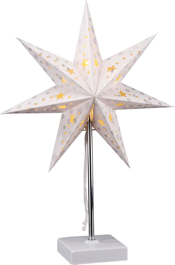 1.08 LED papírová hvězda 35x16 cm - Papírová hvězda se Obrázek produktu 