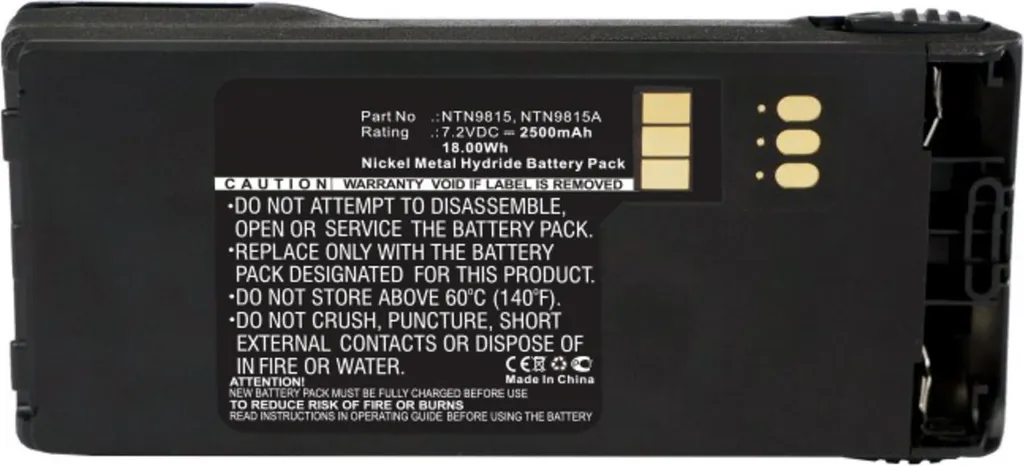 Batterie haute capacité 2500mAh pour Motorola XTS 1500 2500 et NTN9858C
