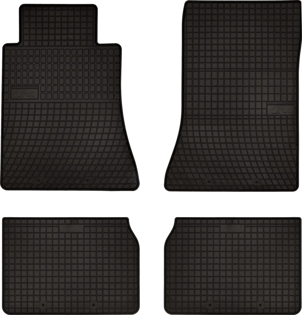 Tappetini Gomma Mercedes W124 (1984-1997) - Set 4 pz Neri su Misura