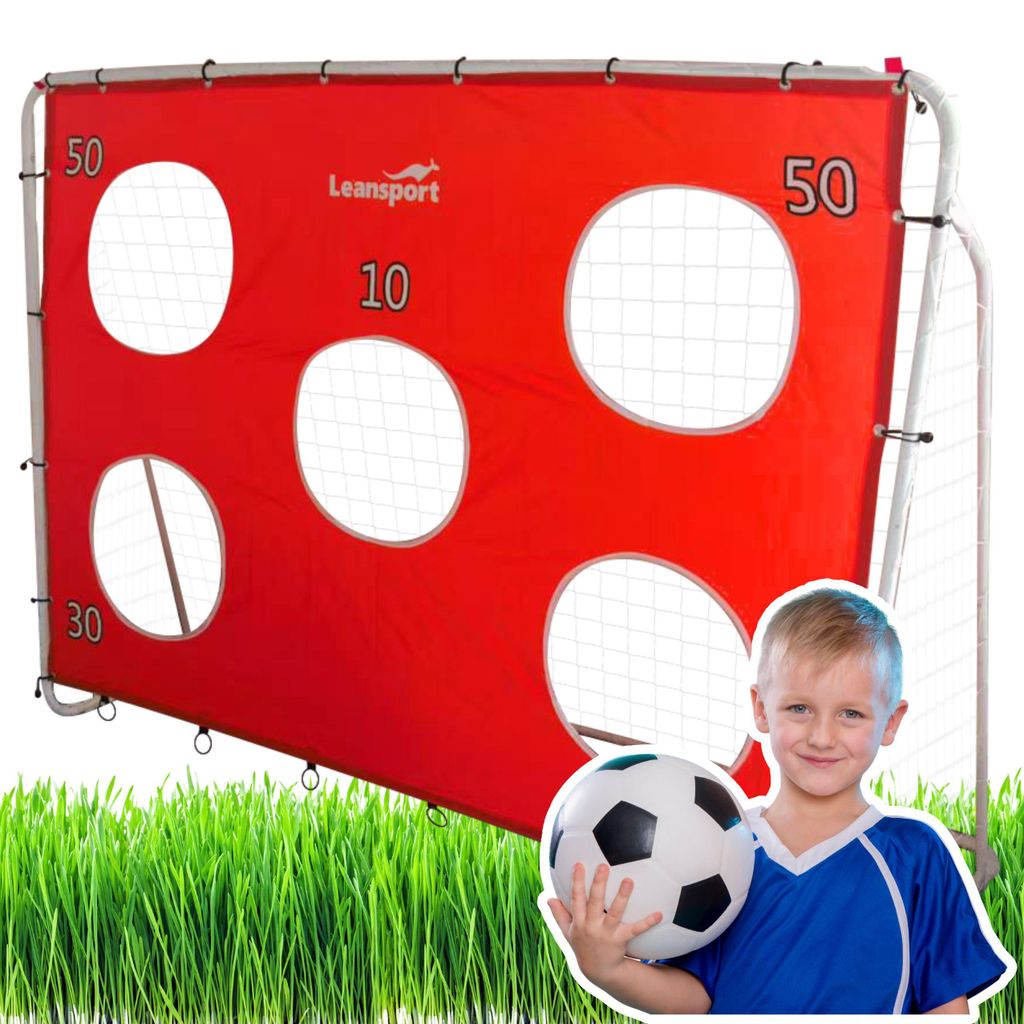 Leantoys Fußball-Trainingstor mit Zielmatte Produktbild 