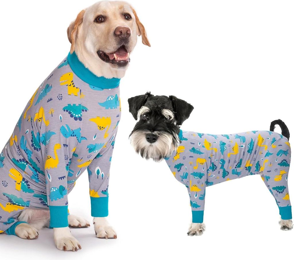 Einteiler für Hunde, zur Erholung, für große und mittelgroße Hunde, Schlafanzug, Ganzkörper für Haarausfall, Allergien, Anti-Lecken, Wundschu...
