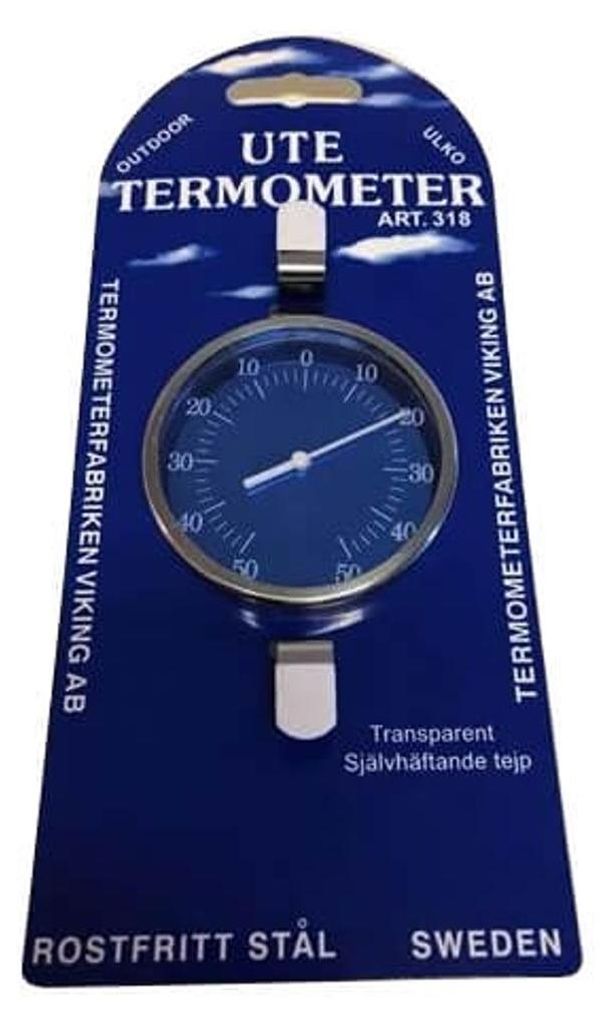 THERMOMETER FABRICEN Thermometer Innen/Außen Edelstahl 75 mm