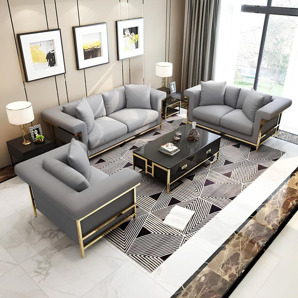 Klassische Designer Couch Sitz Polster 3+2 Sitzer Garnitur Sofa Samt Luxus Sofas