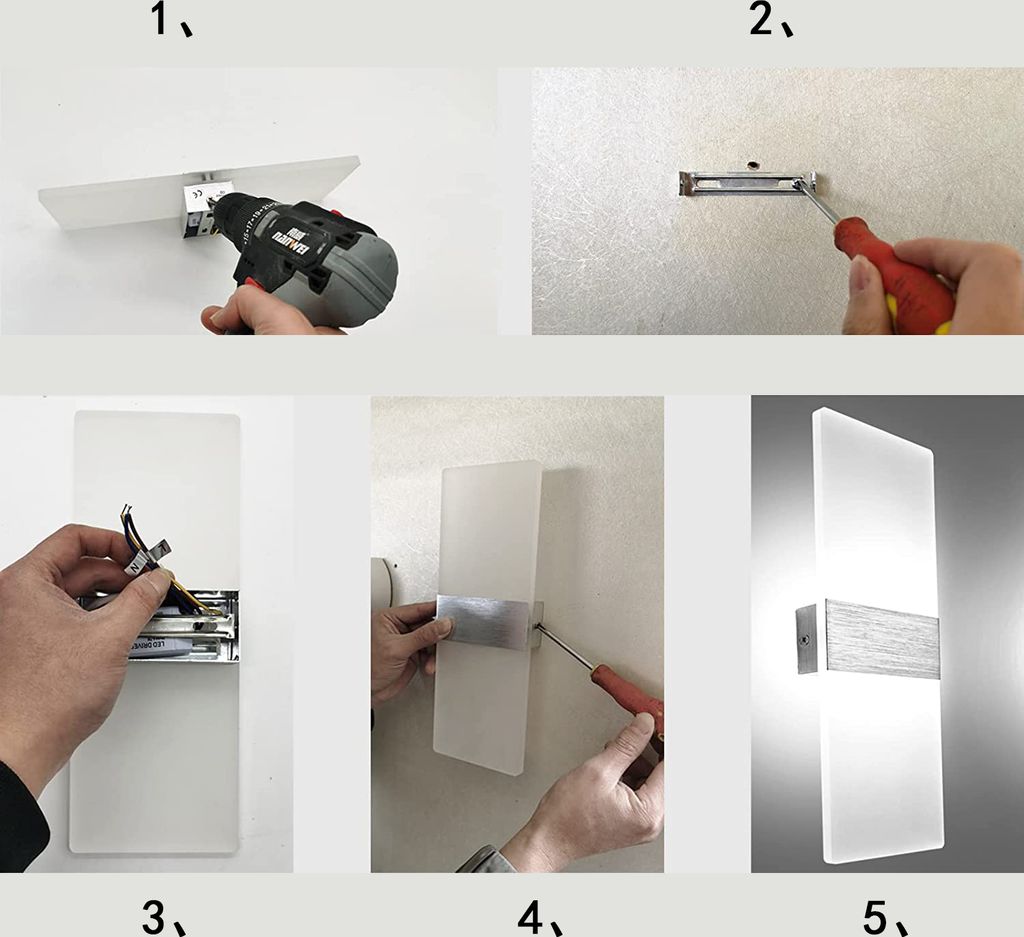 LED nástěnné svítidlo vnitřní 12W nástěnné svítidlo moderní Obrázek produktu 5