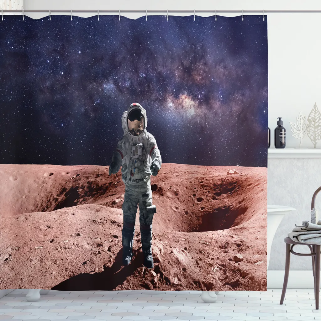 Tenda Doccia Antimuffa ABAKUHAUS Spaziale 175x180 cm per Bambini