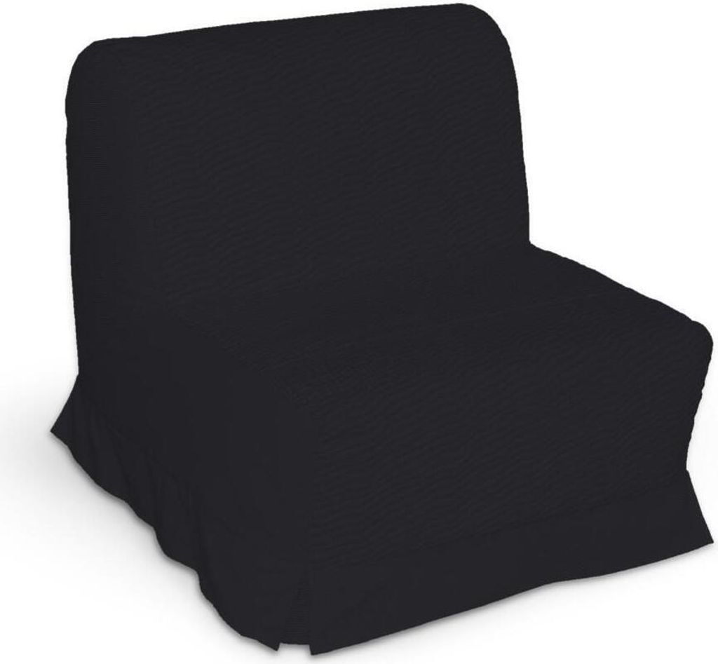 Dekoria Bezug für Lycksele Sessel mit Kellerfalten, schwarz, Bezug für Lycksele Sessel