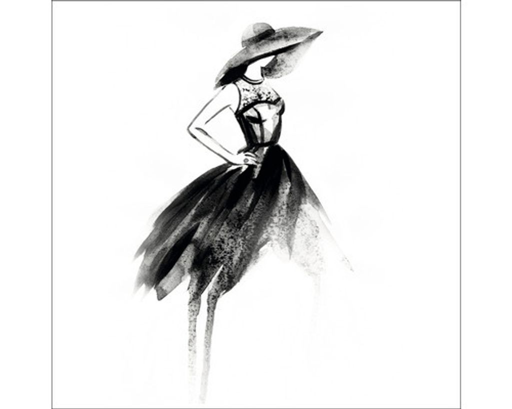 Glasbild Beauty begins 50x50 cm