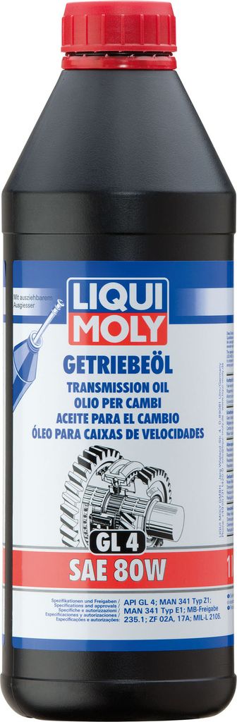 LIQUI MOLY Getriebeöl GL4 SAE 80W 1 l Produktbild 