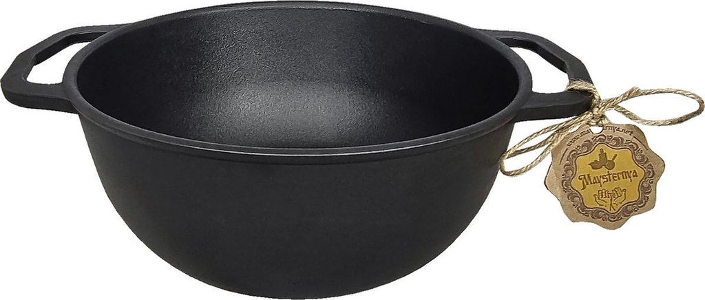 Gusseiserner Suppentopf – 6 Liter – ø 28,5 cm – Geeignet für Induktion – Gusseisen – Schwarz