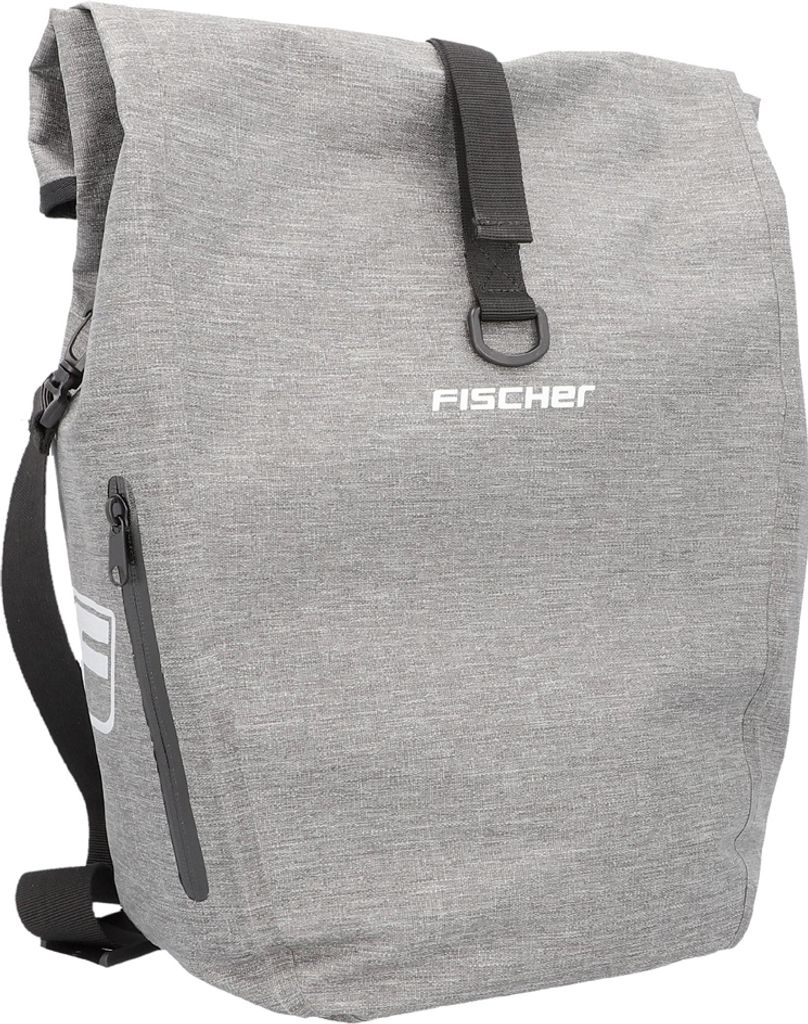 FISCHER Fahrrad-Gepäckträgertasche City grau Produktbild 