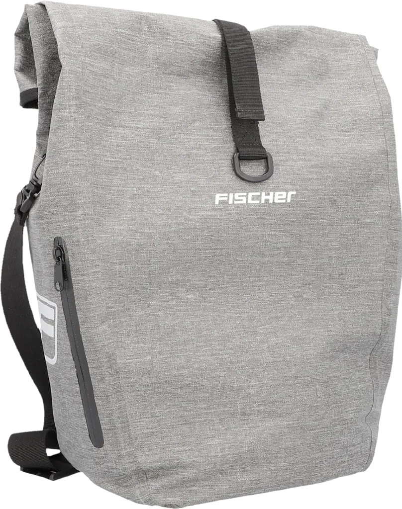 FISCHER 50650 Sacoche porte-bagages vélo City grise - Bagagerie de cadre