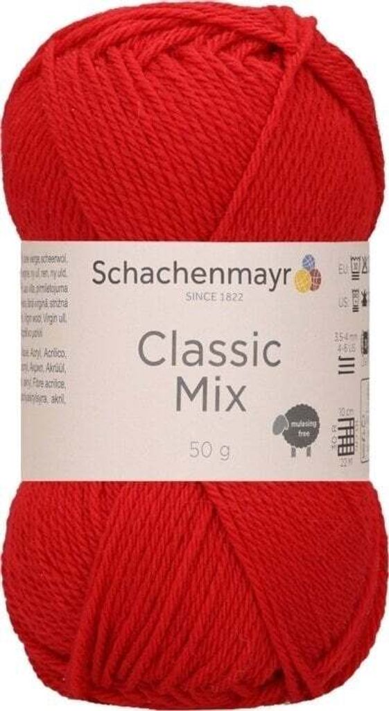 Schachenmayr Classic Mix 00030 Lipstick Strickgarn