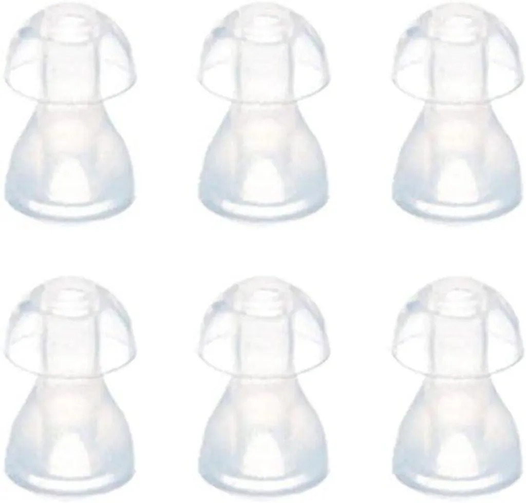Embouts pour appareils auditifs universels transparents en silicone - 10 pcs