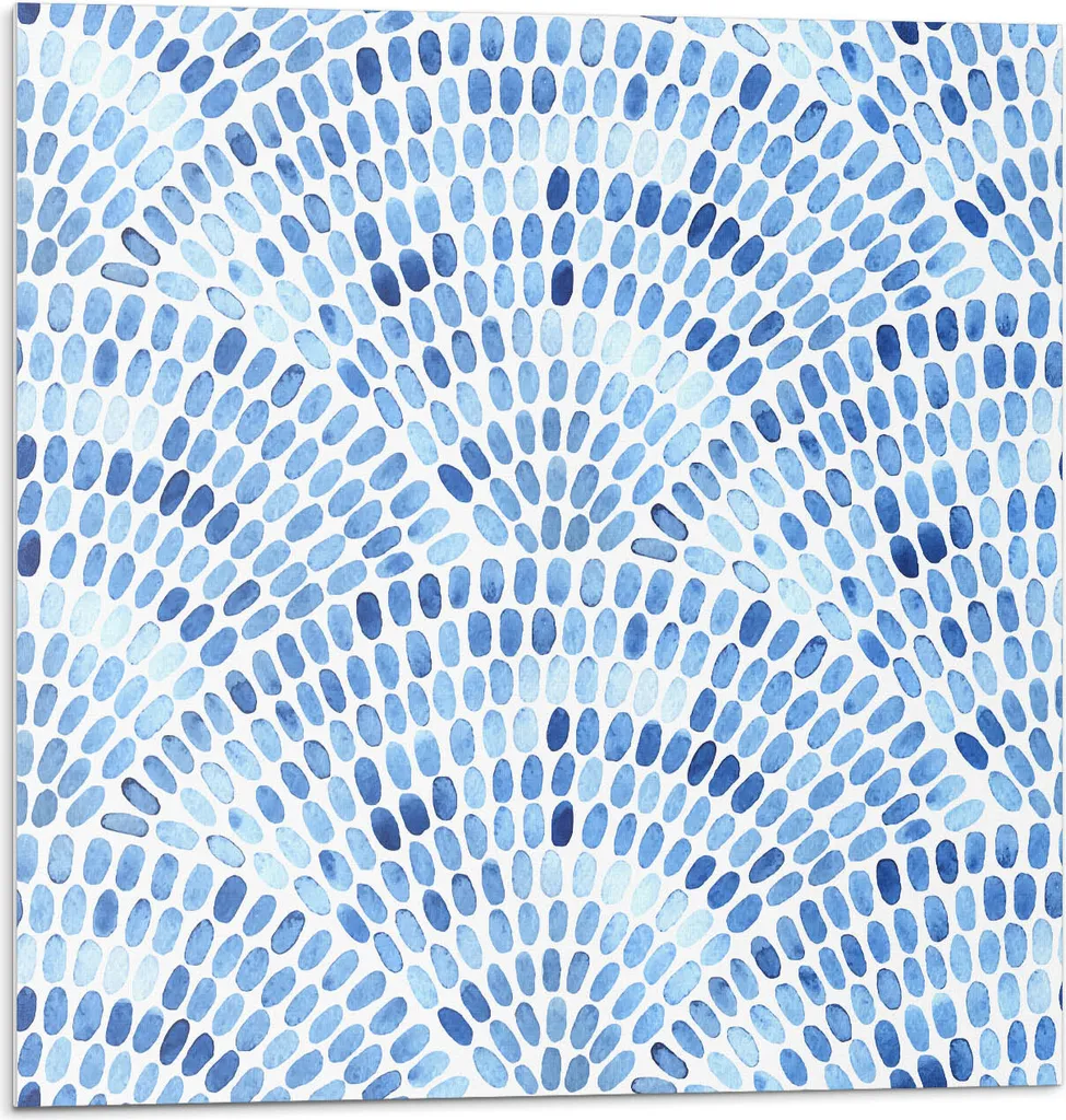 9 Piastrelle PVC Adesive 30x30 - Waves In Watercolour - Vinile Parete