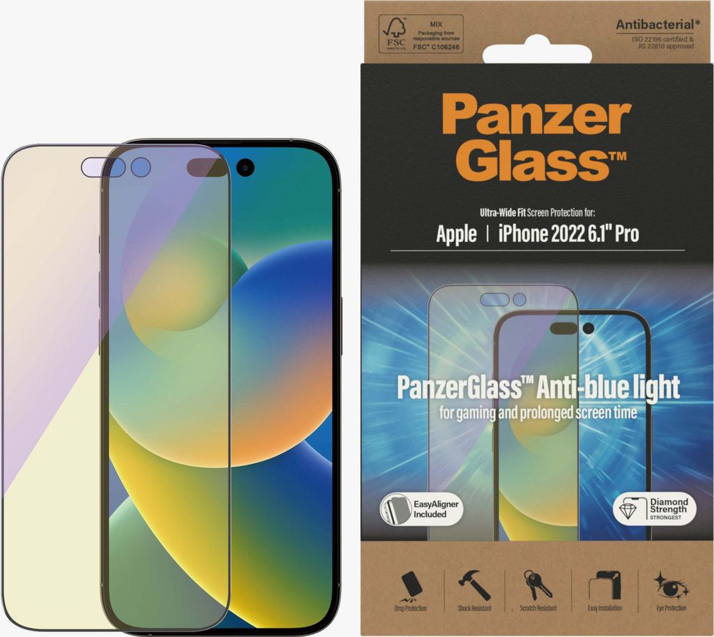 PanzerGlass™ iPhone 14 Pro - Anti-blue light Anti-blue Produktbild 2