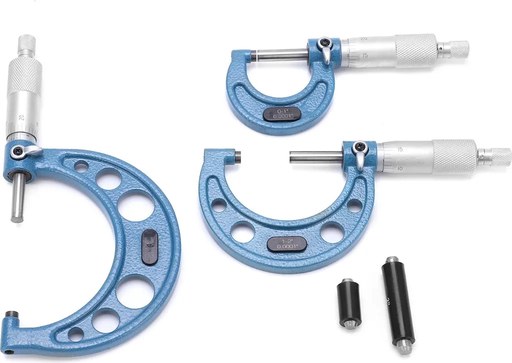 Micromètre de mesure 0-3 pouces robuste, acier haute performance
