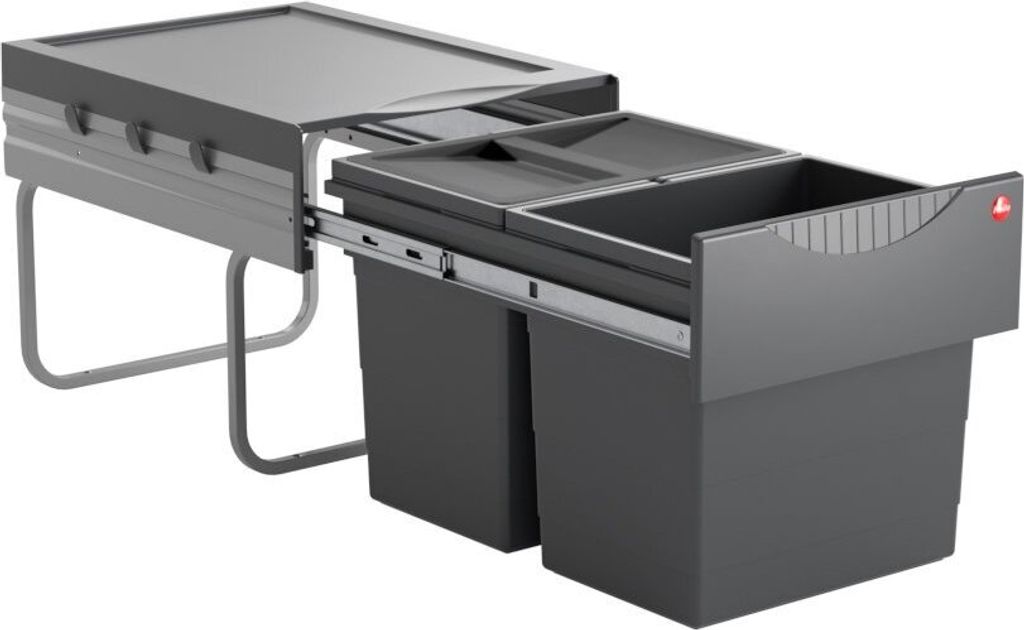 Hailo Abfallsammler 3641522 Raumspar-Tandem 2x 18 Liter Produktbild 