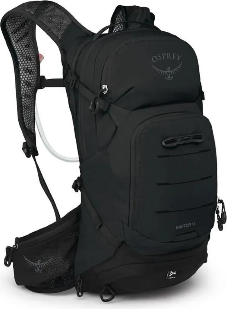 Osprey Raptor 14 Noir Sac à Dos avec Panneau AirScape et Réservoir