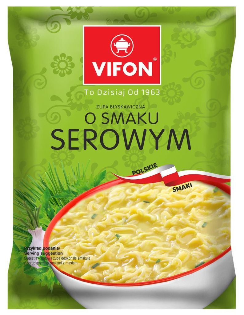 VIFON Zupa błyskawiczna o smaku serowym (Polskie Smaki) 65 Zdjęcie produktu 