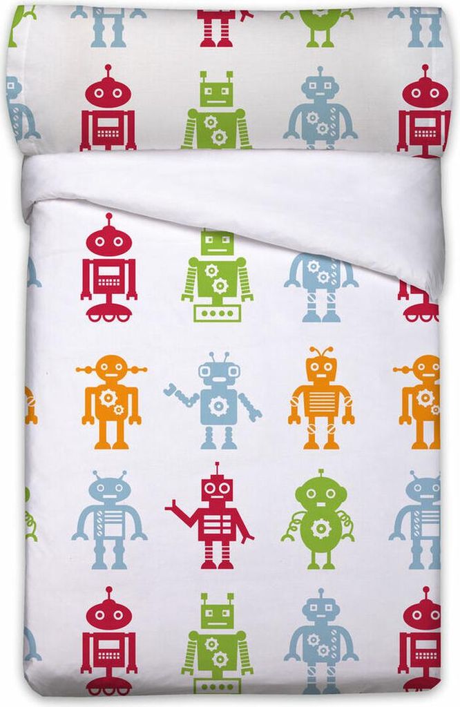 Bettbezug Set Pierre Cardin Roboter Weiß Bett 105 3 Stück Set