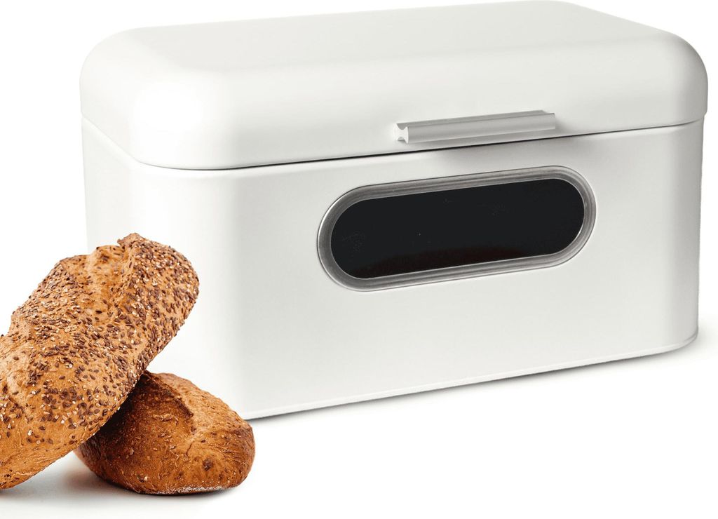 Brotkasten aus Metall mit Sichtfenster Brotkorb Produktbild 