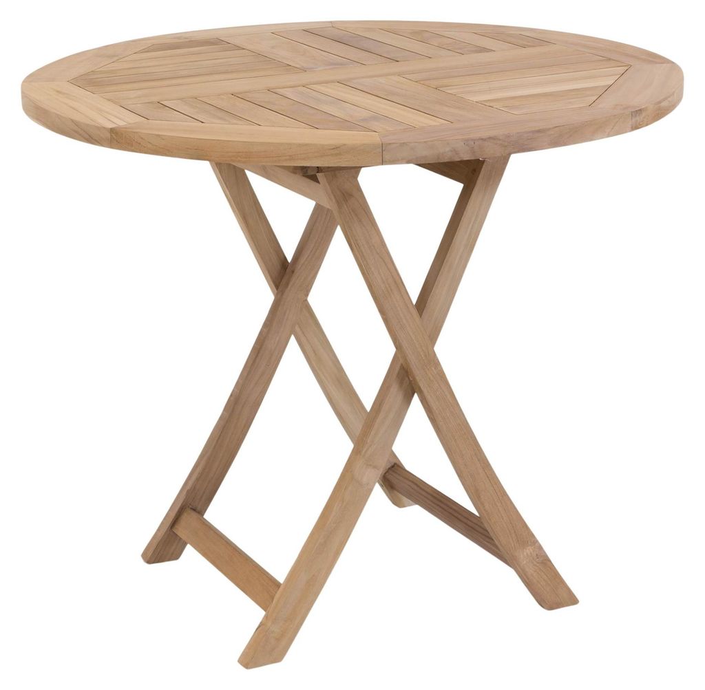 Gartentisch Klapptisch Paris in premium Teak rund D 90