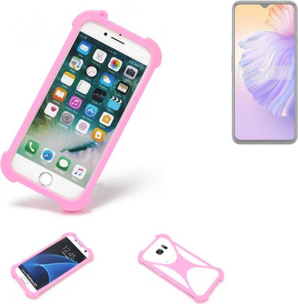 K-S-Trade Handy Hülle kompatibel mit Wiko T60 Schutz Hülle Bumper Silikon Schutz Hülle Cover Case Silikoncase Silikonbumper TPU Softcase