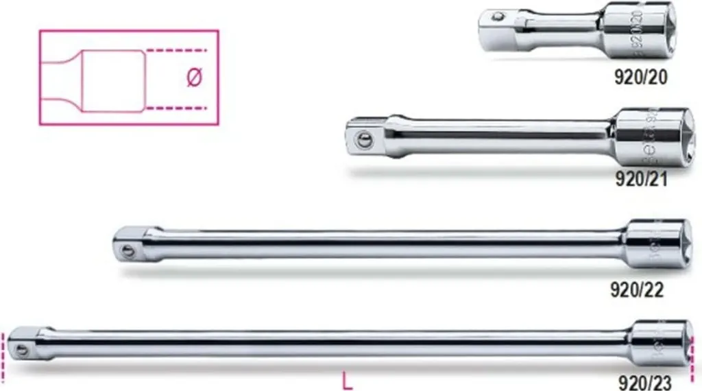 Beta 437314 Prolunga 1/2" 920/21 | Accessorio Professionale per Bussole