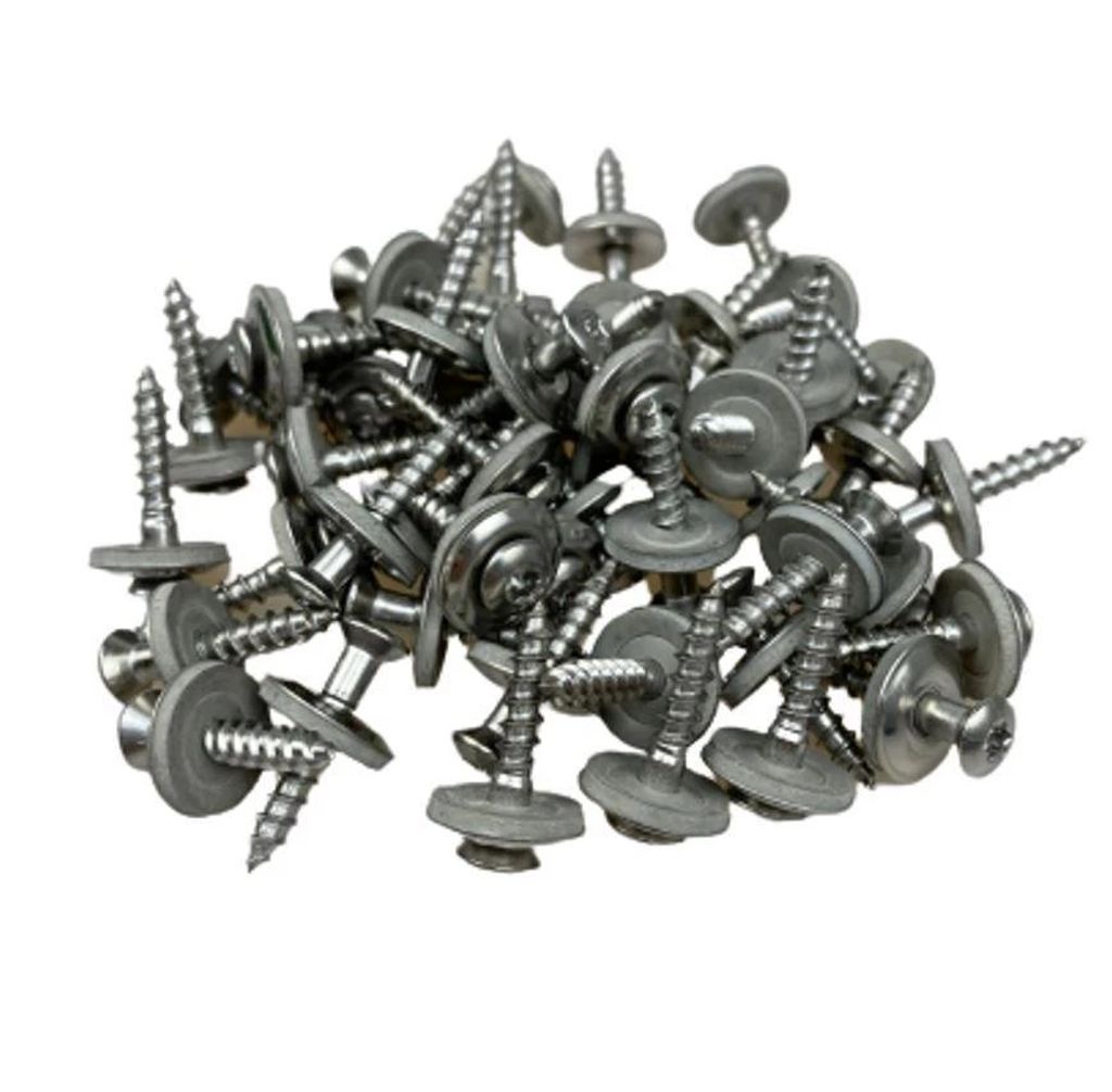Spenglerschrauben V2A mit Dichtscheibe 15 mm Dichtschraube 4,5 x 45 mm Edelstahl 100 Stück
