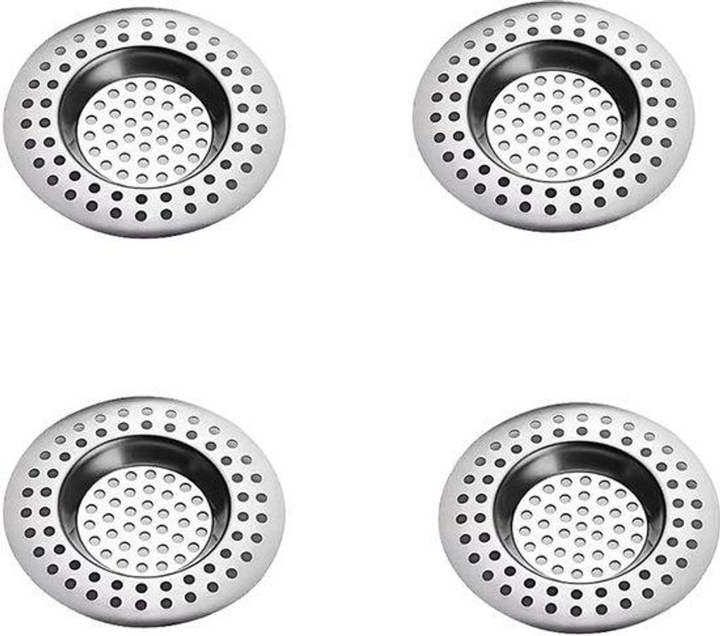 Roestvrij Staal-Douchezeef, 4 Stuks, Snel Afvoerend, für Badewanne