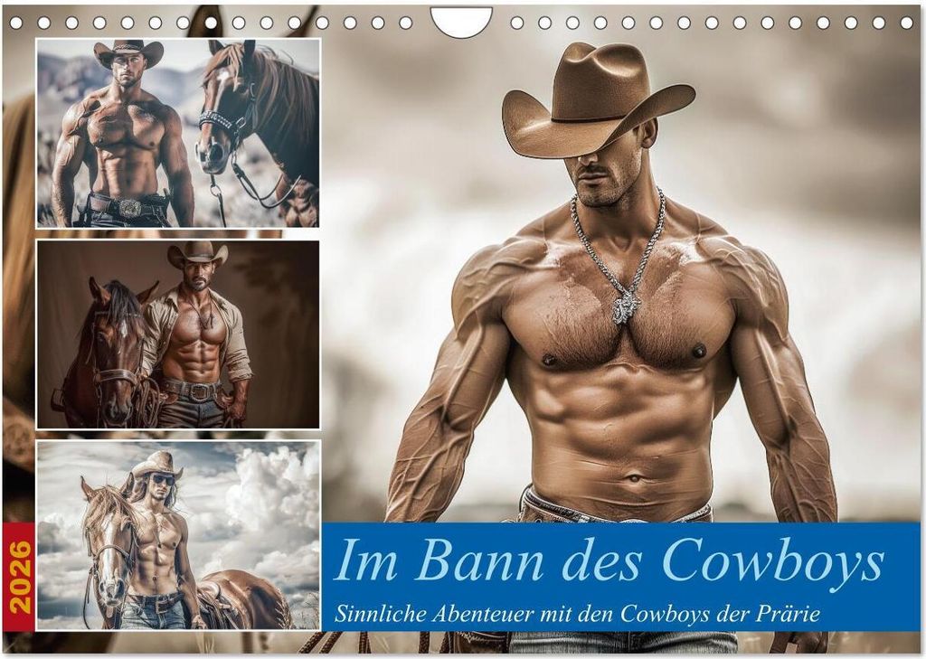 Im Bann des Cowboys (Wandkalender 2026 DIN A4 quer), CALVENDO Monatskalender