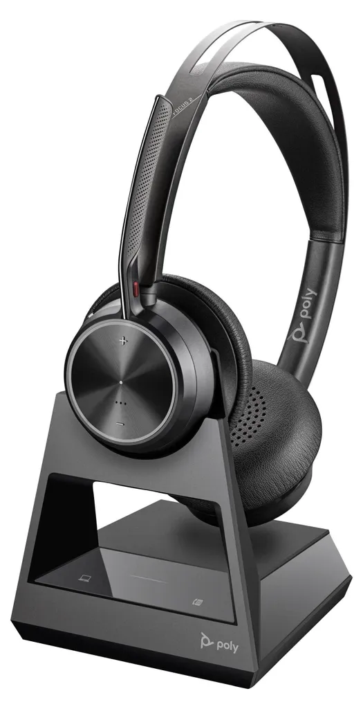 Casque HP Poly Voyager Focus 2 Idéal pour Télétravail et Appels de Bureau